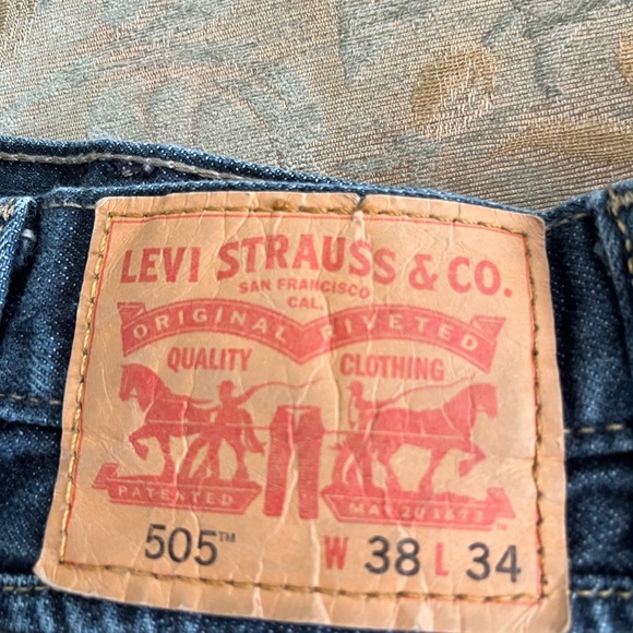 Levi’s 505 Men’s Jeans waist 38 X 33 Firm Price - Picture 6 of 16